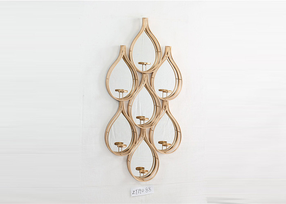 Metal Teardrops Frame Sconce Candle Holder