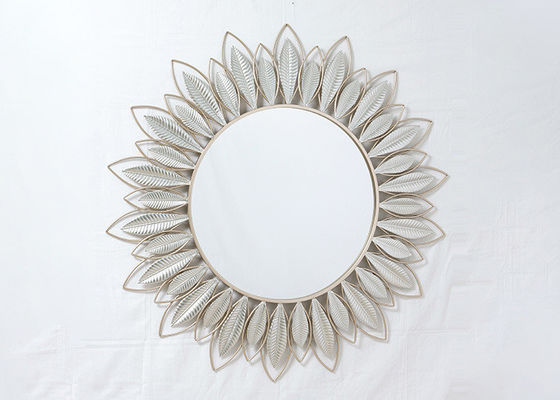 Decorative Round Hanging Sunburst Metal Wall Art Mirror