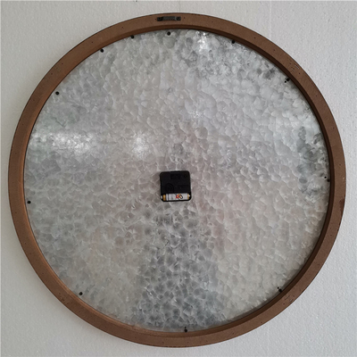 Circular Clock Antique Big Wood Digital Analog Metal Wall Art Clock